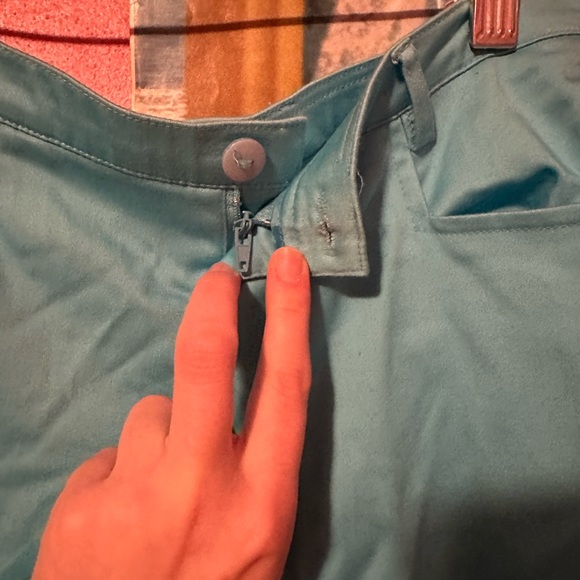 Turquoise pants with beads - Picture 5 of 6